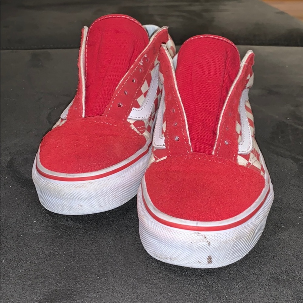 Red Checkard vans